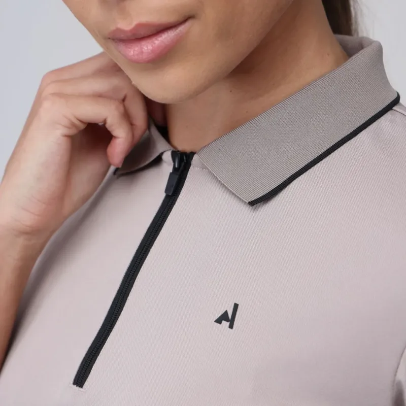 Aubrion React Tech Polo in Sand-3